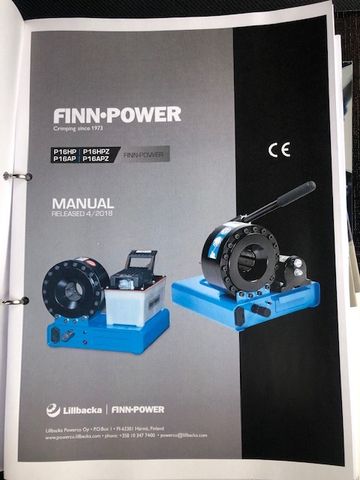 Zakuwarka węży hydraulicznych Finn Power P16HP Nowa przenośna Gwarancj