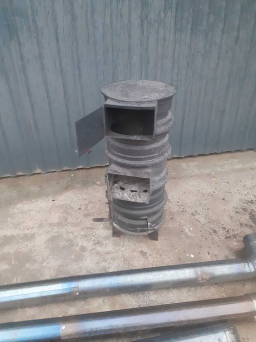 Piec do warsztatu koza piecyk rury komplet