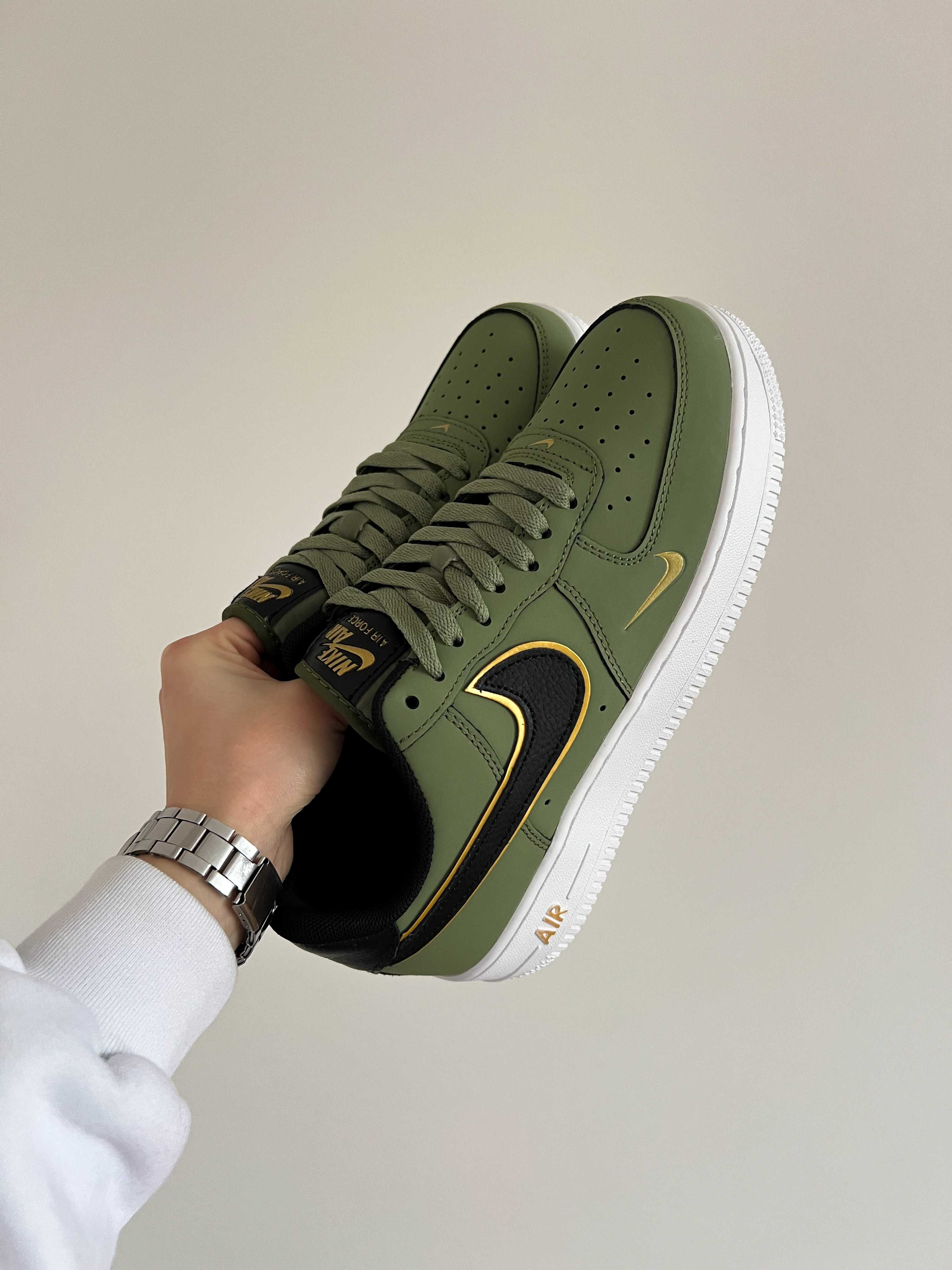 Original Чоловічі кросівки Air Force 1 Low '07 Double Swoosh Olive