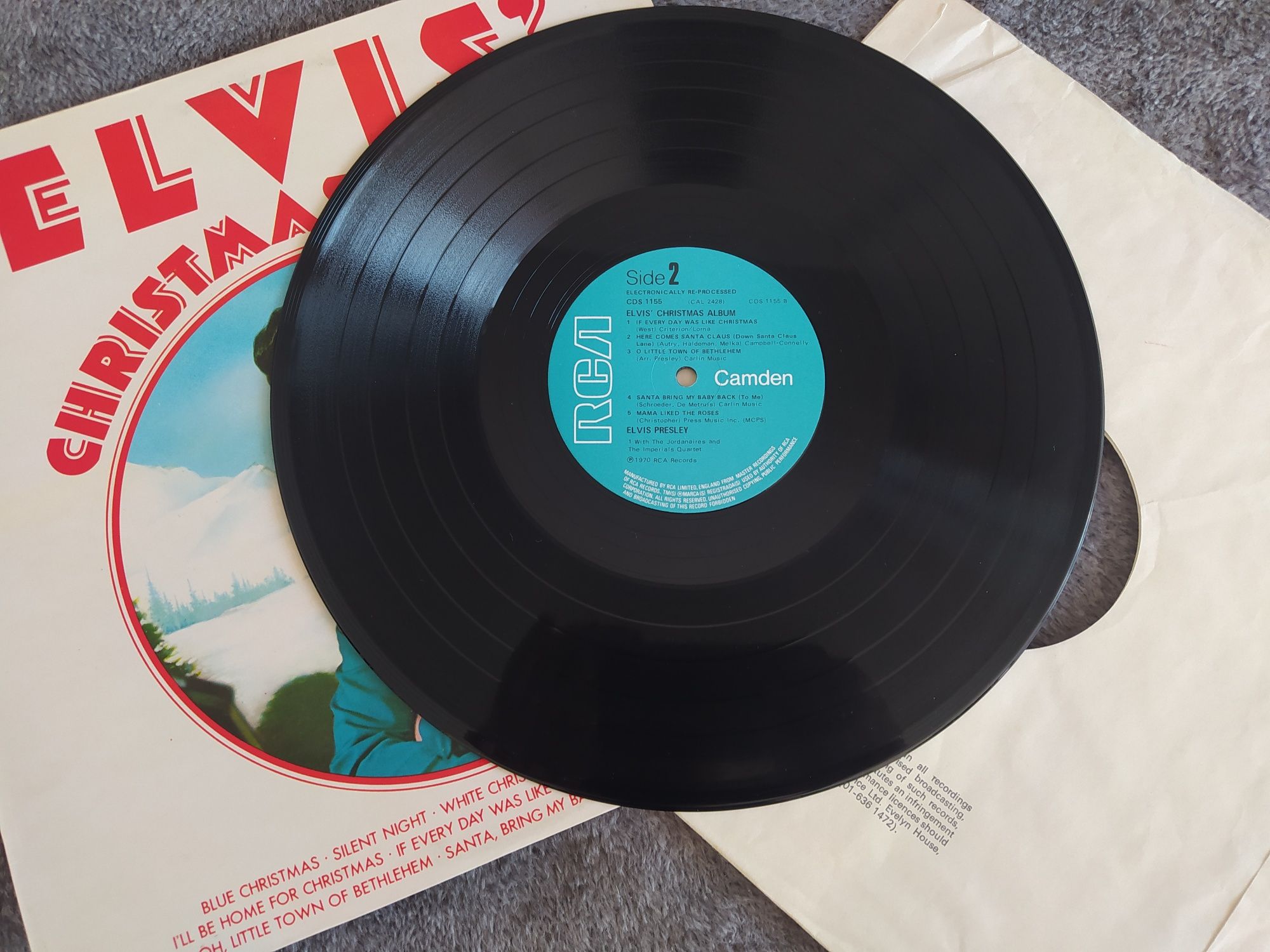 Elvis' Christmas Album Vinyl EX