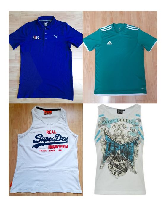 Футболка Adidas, майка SuperDry, Tapout mma