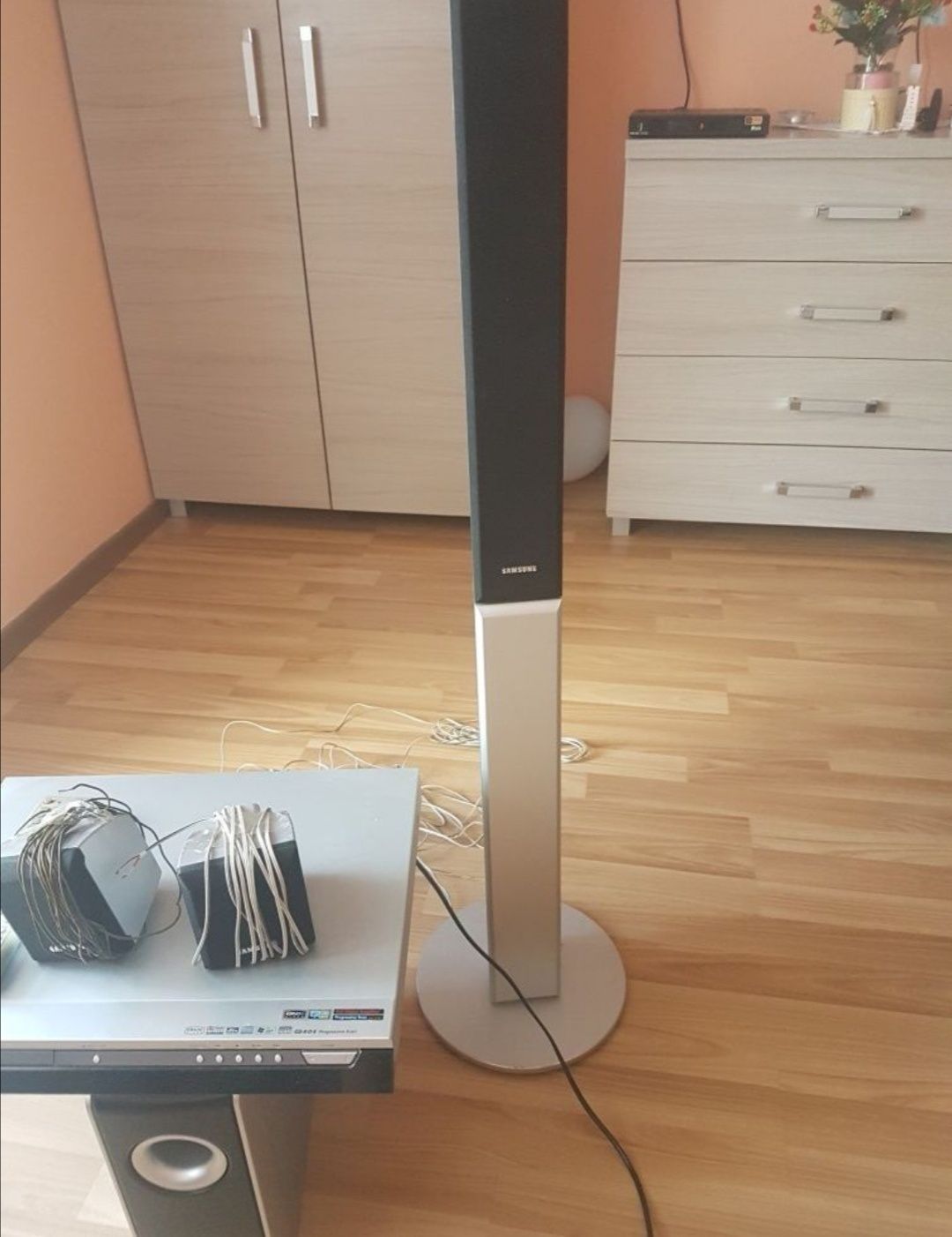 Kino domowe, DVD Samsung, 4x głośniki + subwoofer