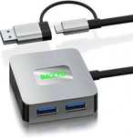 Hub Usb BAOCED BYL-2320 4 W 1 USB A - USB C Rozdzielacz Koncentrator