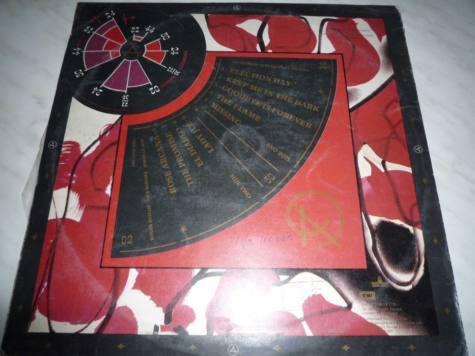 LP.Виниловый диск Arcadia-so red the rose-