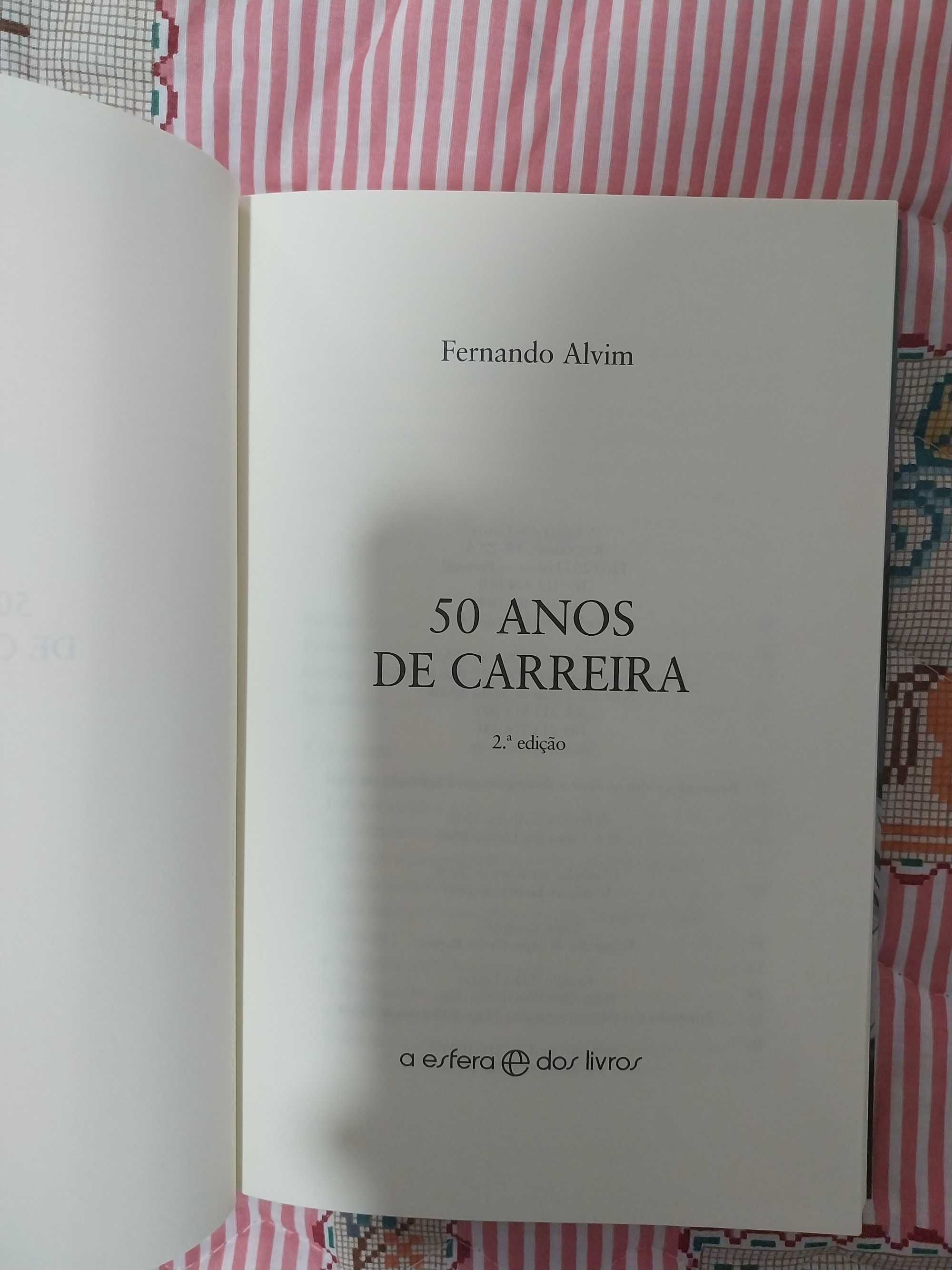 Livro Fernando Alvim 50 Anos de Carreira