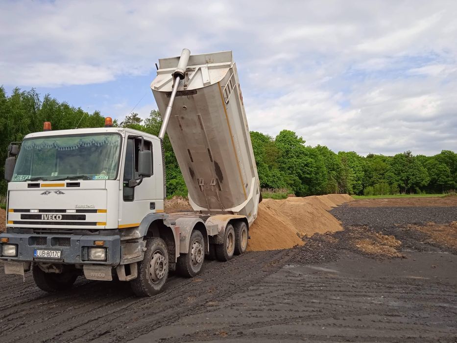 Piasek zasypowy,podsypkowy,siany,ziemia,kruszywo,beton,Transport