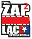 Naklejka/wlepka Infamous Team // Trzeba Zap... BIALA