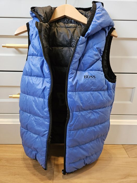 Kamizelka puchowa/ bezrękawnik dla dziecka BOSS dwustronna 128 cm