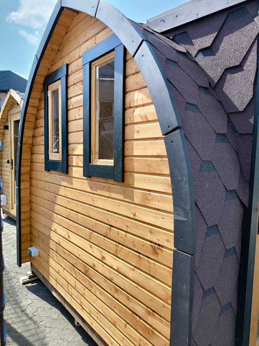 Sauna Ogrodowa OD RĘKI igloo 4 m PANORAMA