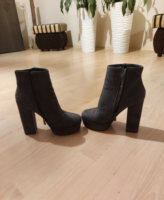 Buty szare wysokie