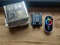 Sterownik LED rgb 12 24 zasilacz pilot
