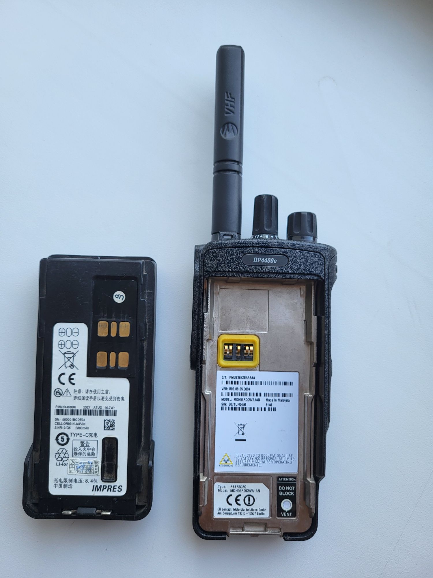 Motorola DP 4400e. VHF