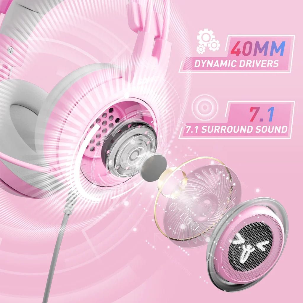 Słuchawki nauszne g951 pink