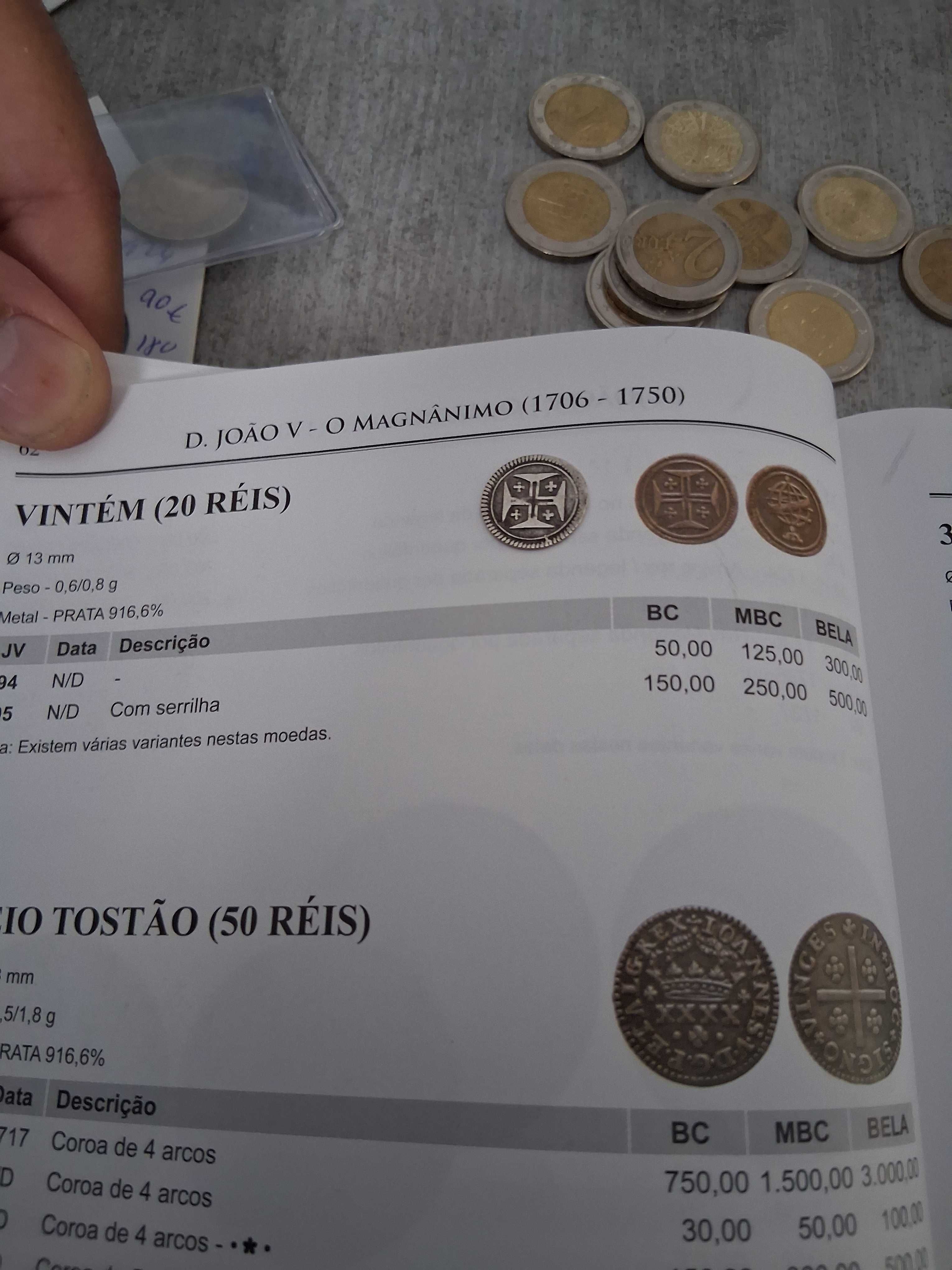 20 vinténs d Joao V  esfera  Rara