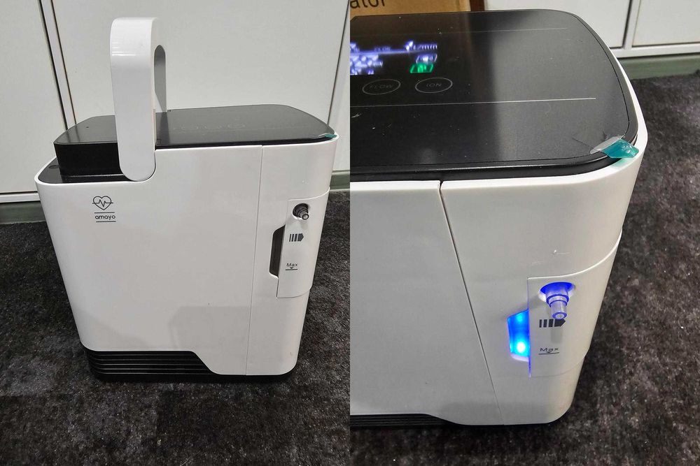 Przenośny koncentrator tlenu (jak nowy 9h pracy) - tlenoterapia