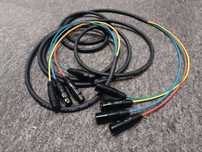 Kabel multicore audio multipara 4x XLR przewód wieloparowy 5m 4xXLR
