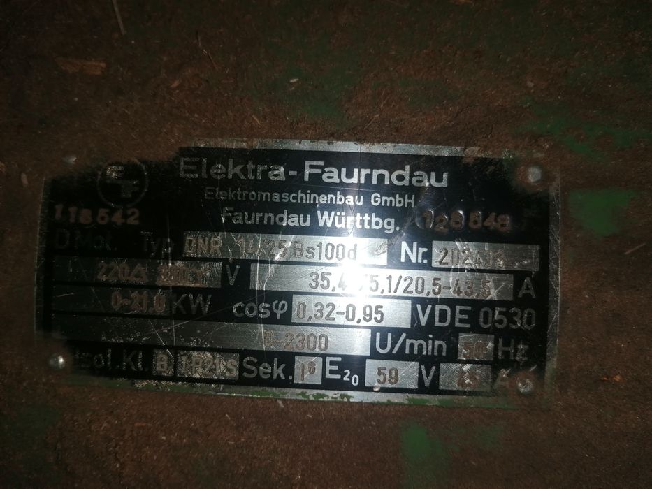 Продам електродвигун elektra FAURNDAUDNR