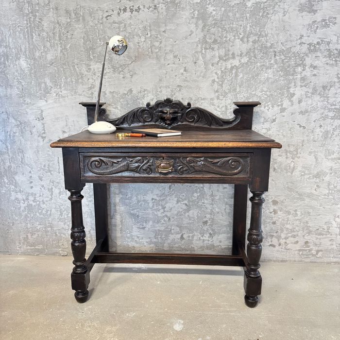 Komoda / Konsolka / Biurko – styl vintage – rzeźbione drewno