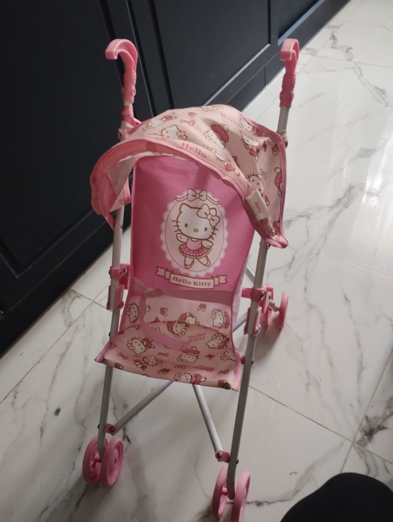 Wózek dla lalek spacerowy Hello Kitty