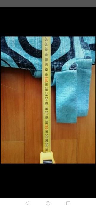 Cortinados azuis opacos