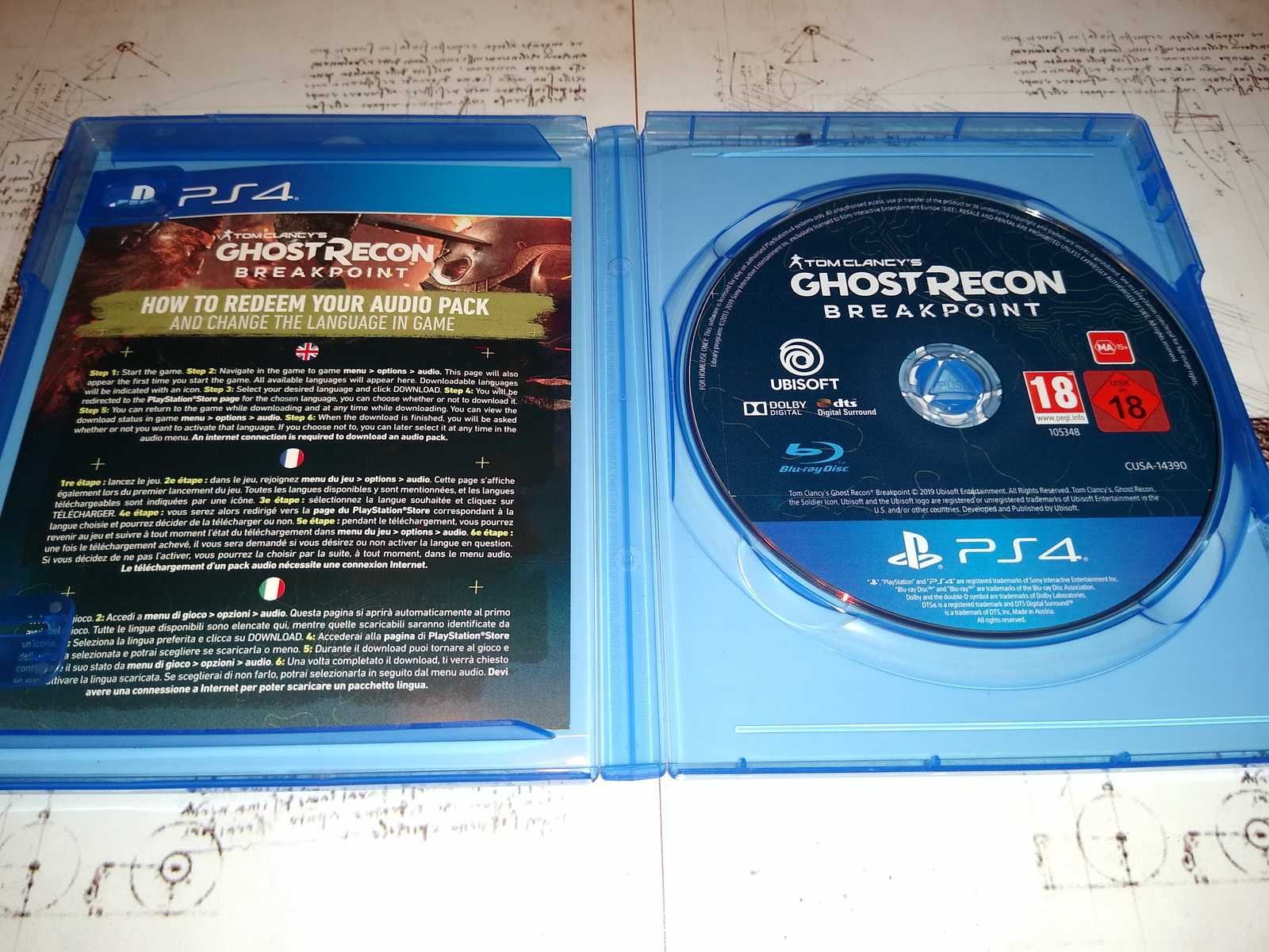 Ghost Recon Break Point Ps4 polska wersja bez rys