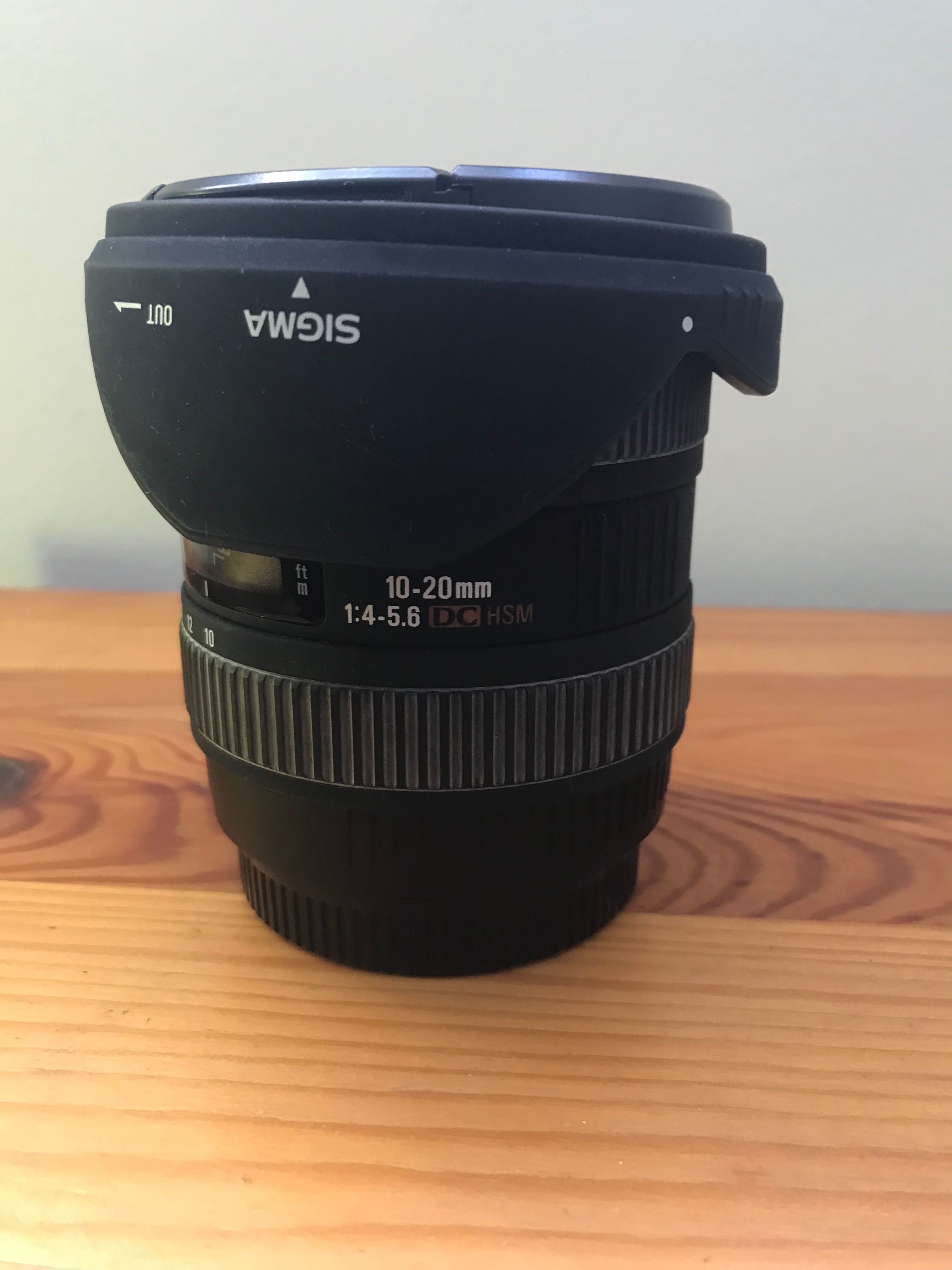Objectiva Sigma 10-20 mm F4-5.6 EX DC HSM (Canon)