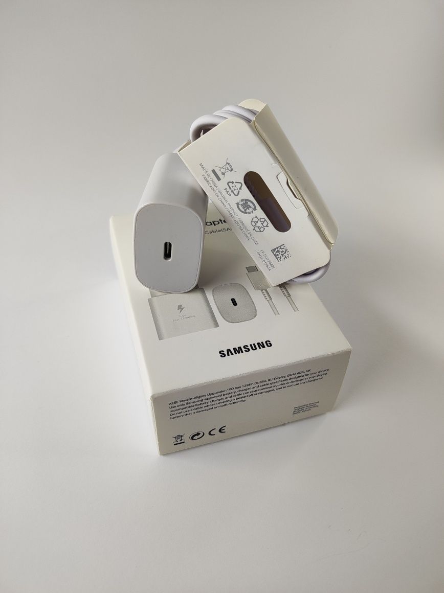 Зарядний комплект Samsung 25w/Зарядка самсунг/кабель+блок/Fast charge