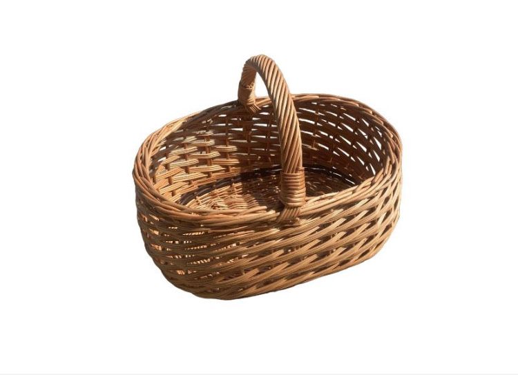 Kosz WIKLINOWY Na Grzyby Zakupowy Prezentowy Piknikowy