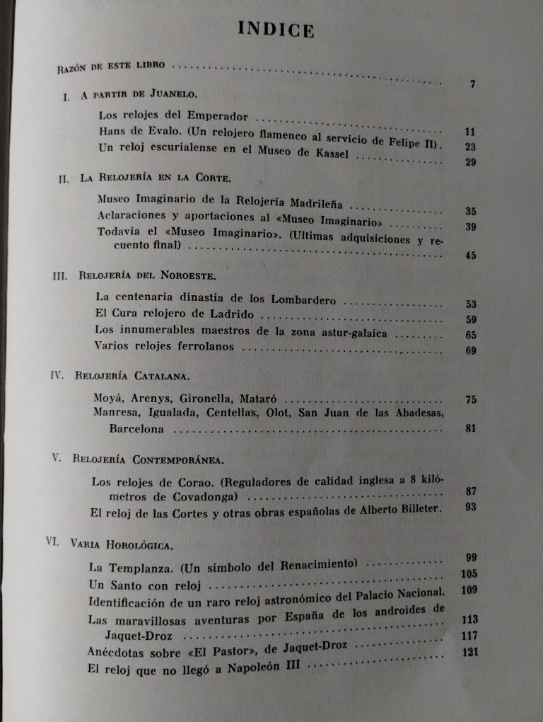 Relojes Esquecidos de Luís Montanes, 1961