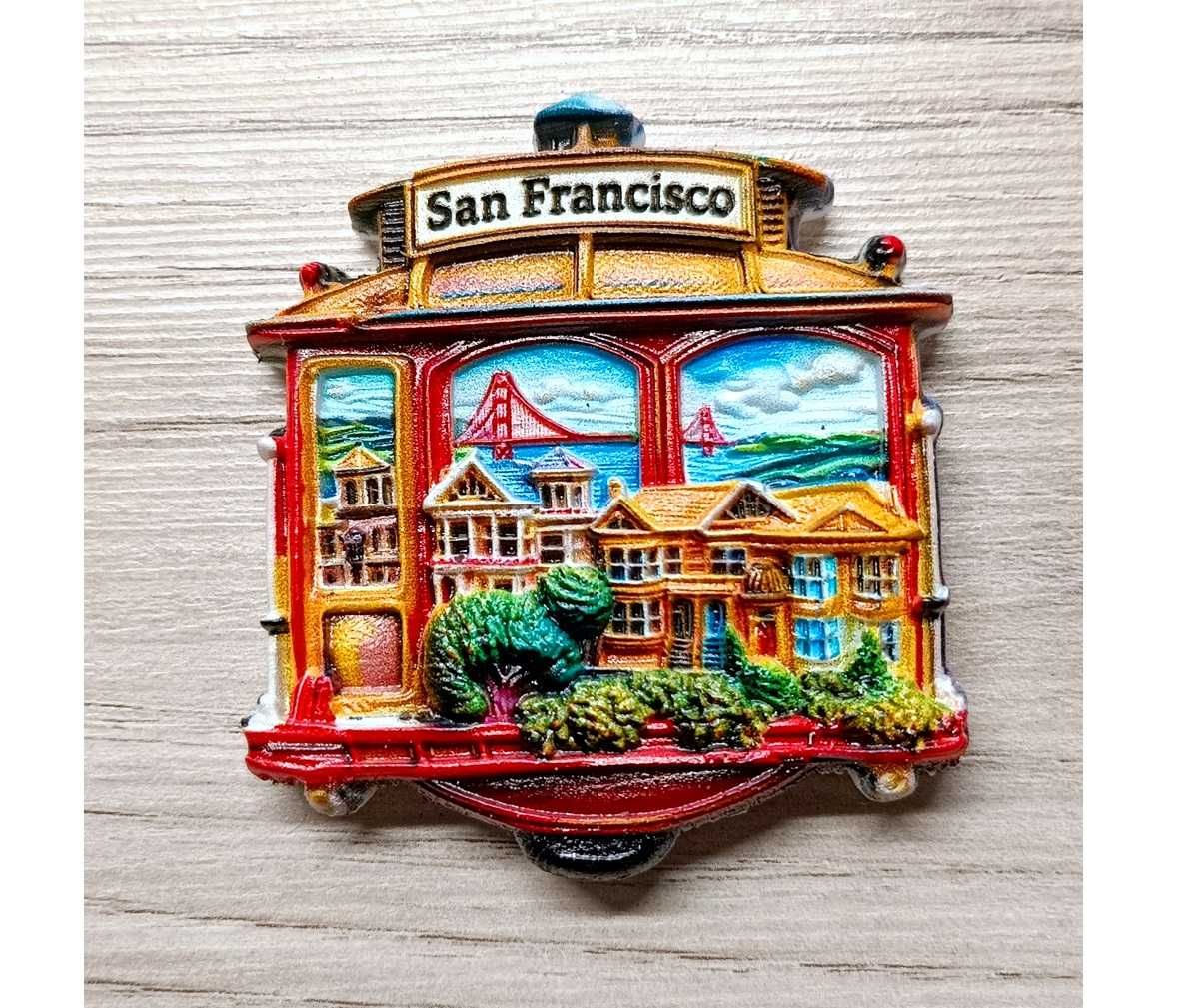 SAN FRANCISCO USA Magnes na lodówkę ceramiczny C308