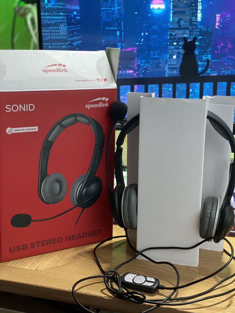 Гарнитура компьютерная speedlink sonid stereo headset