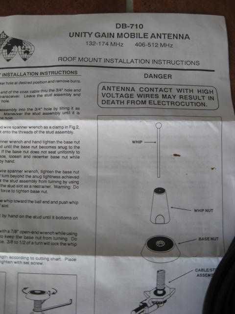 Antena Móvel DB-710 132 a 174MHz e 406 a 512MHz