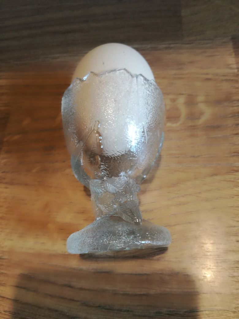 kieliszek prl na jajko szkło gołąb bażant
