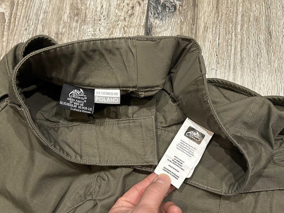 Męskie spodnie militarne HELIKON MBDU roz XS Regular Olive