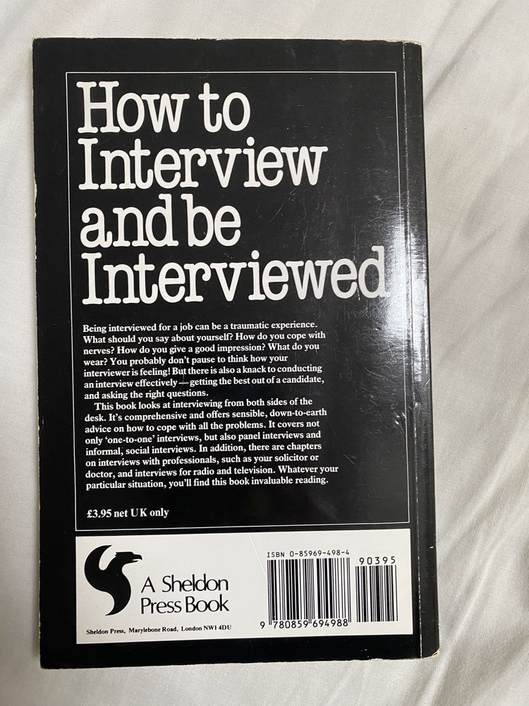 Vintage książka How to interview and be interviewed
