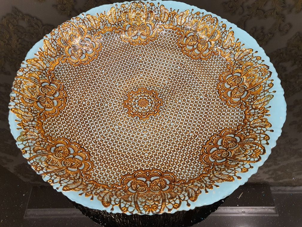 Роскошная большая тарелка-блюдо диаметром 40 сантиметров, Турция