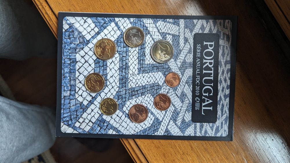 Série Anual FDC Portugal - carteira moedas -  sets 2009, 2010 ou 2011