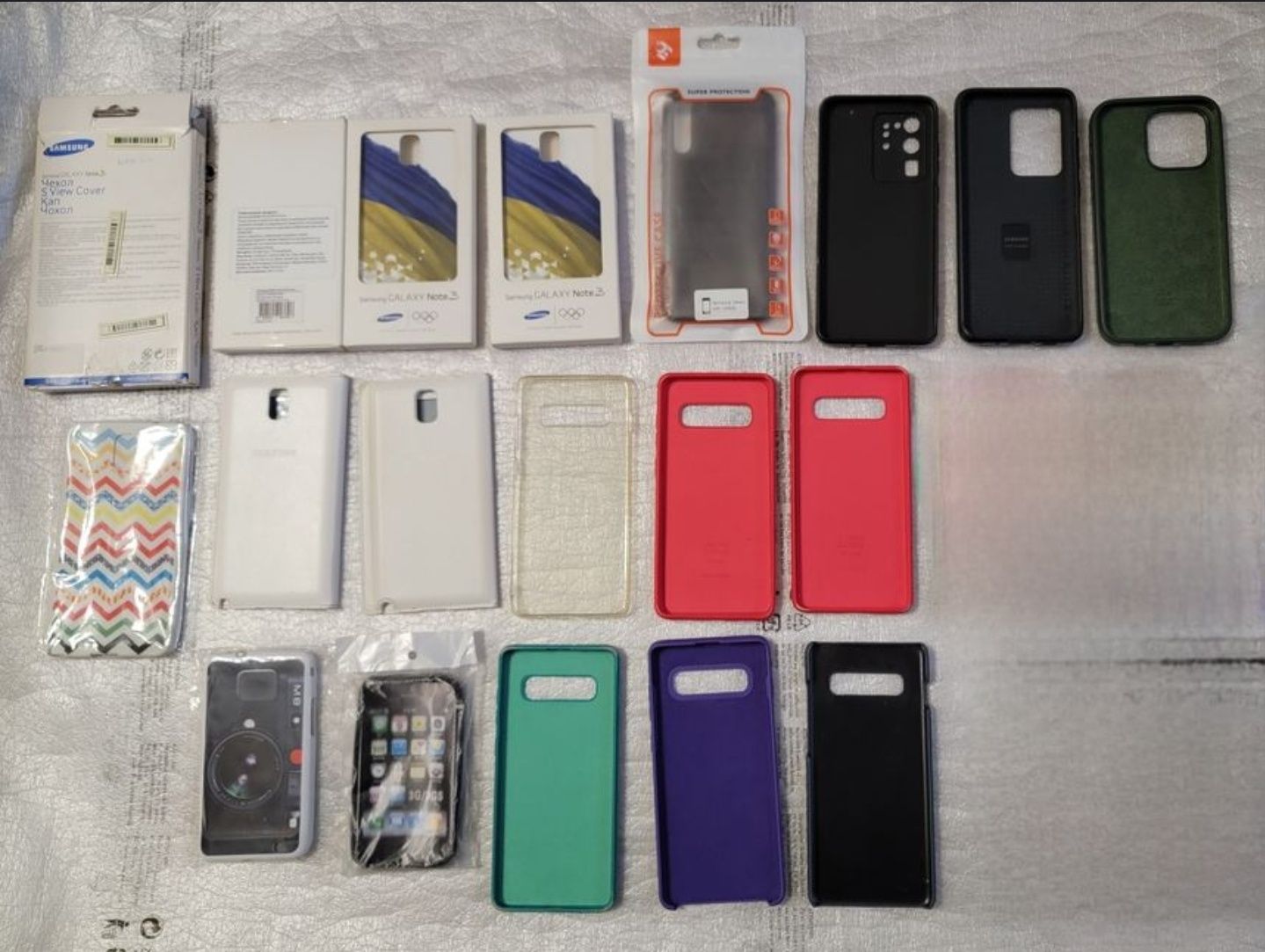 Чехлы Samsung S20 ultra.S21ultra.S22ultra.S10 plus.Note 3.Оригинал.Лот