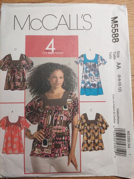 Wykroje do szycia: bluzeczki letnie