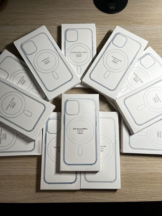 Capas Magsafe para iPhone 12/13/14/15/16 Mini Pro Plus Pro Max