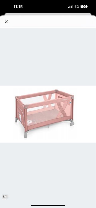 Łóżeczko turystyczne Simple Baby Design 08 RÓŻOWE