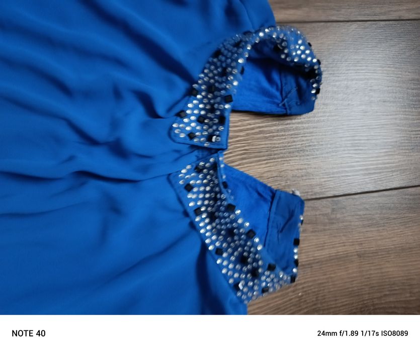 Wyprzedaż Elegancka tiulowa bluzka Święta r. M