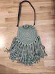 Boho bags ręcznie robione khaki torebka torba damska sznurek pleciona