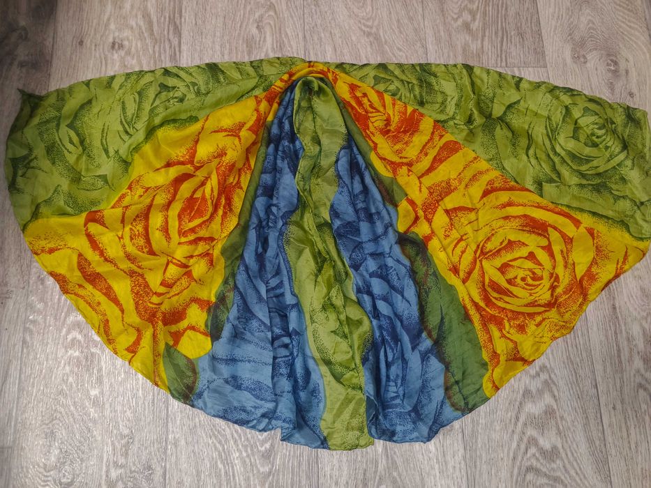 Шёлковый платок тонкий 90x90 см шелк