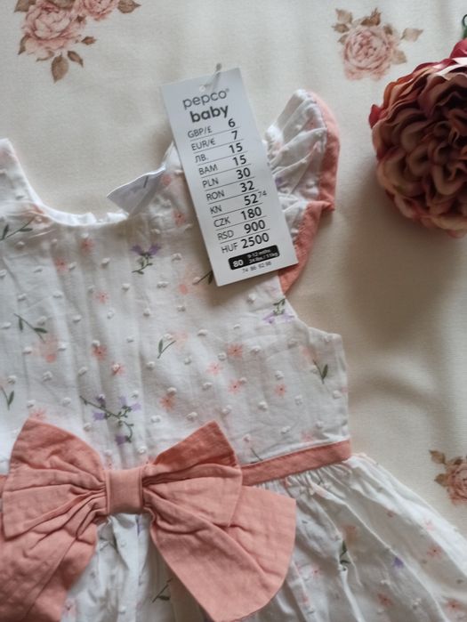 Sukienka nowa dla dziewczynki rozmiar 80