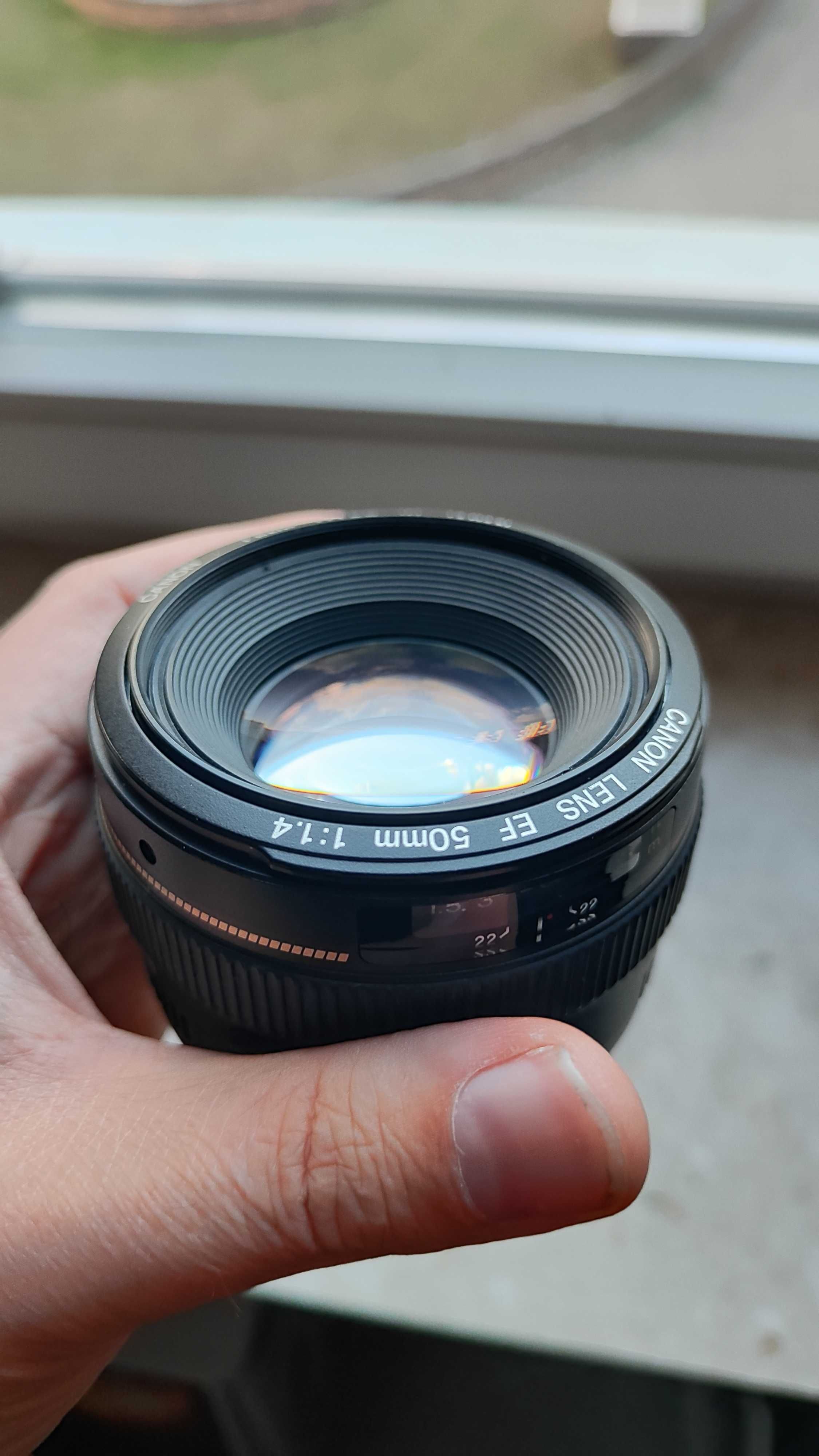Canon EF 50 mm f1,4 USM stan idealny