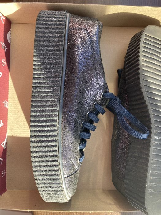 Шкіряні кеди жіночі Silvian Heach