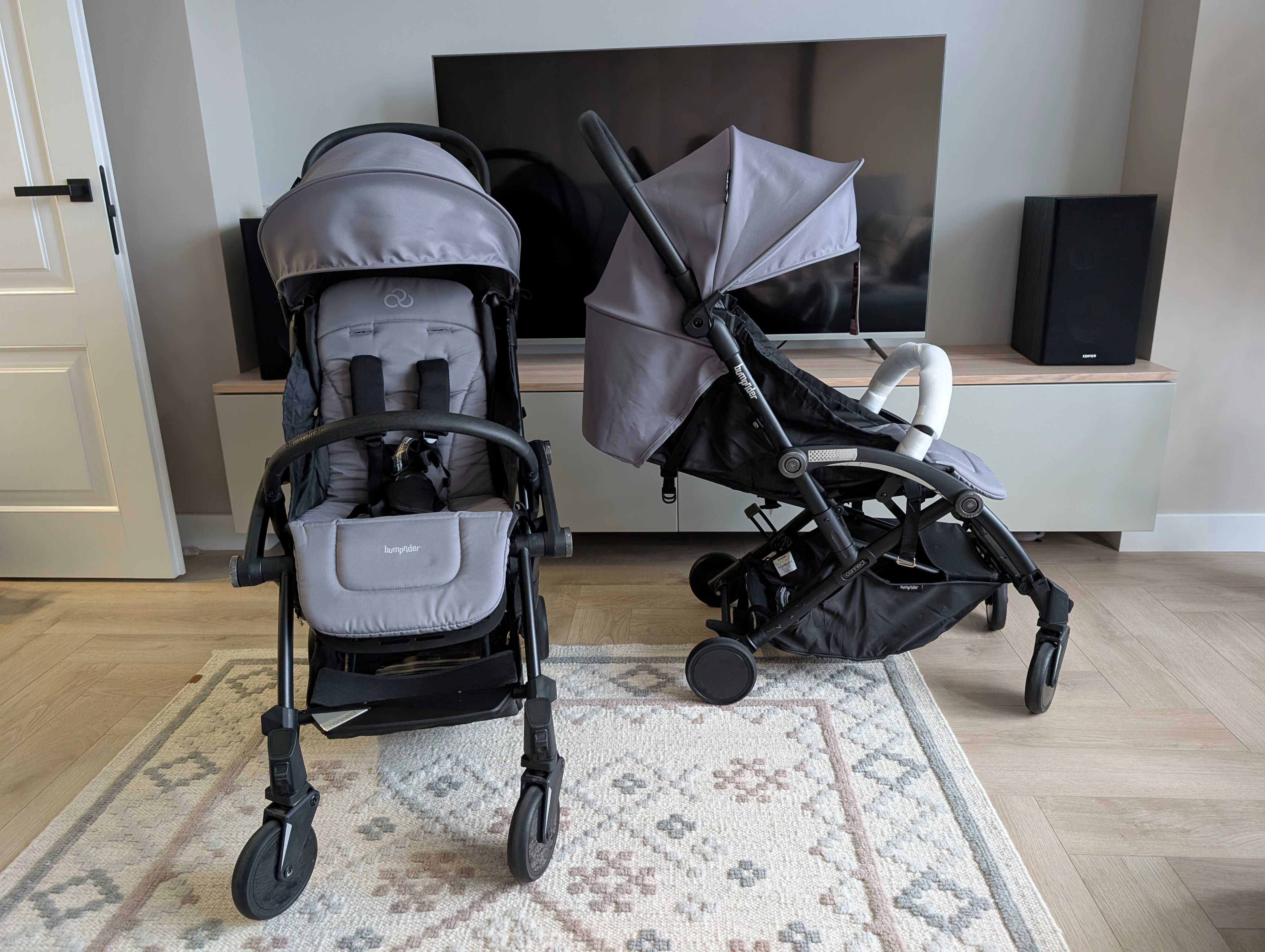 Коляски 2в1 для двійні Bumprider Connect 3 + аксесуари