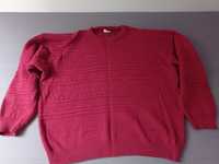 Męski sweter w kolorze czerwonym