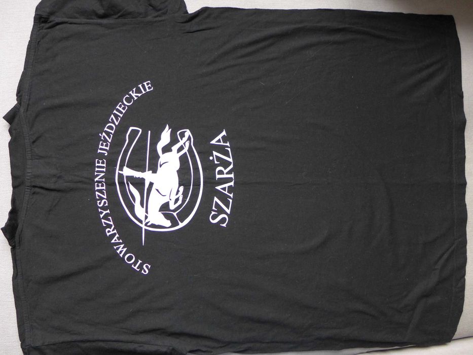 Stwarzyszenie Jeździeckie SZARŻA t-shirt klubowy koszulka jeździecka L